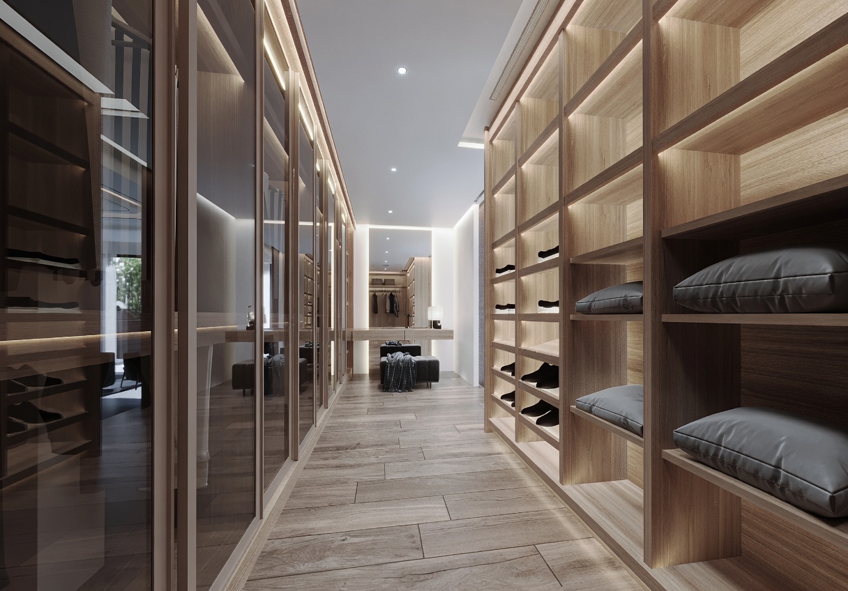 Ankleidezimmer der Sinara Pool Villa