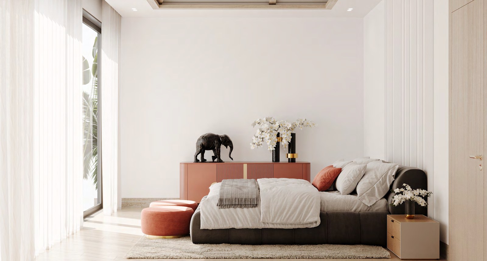 Hauptschlafzimmer einer Lotus-Hills-Villa